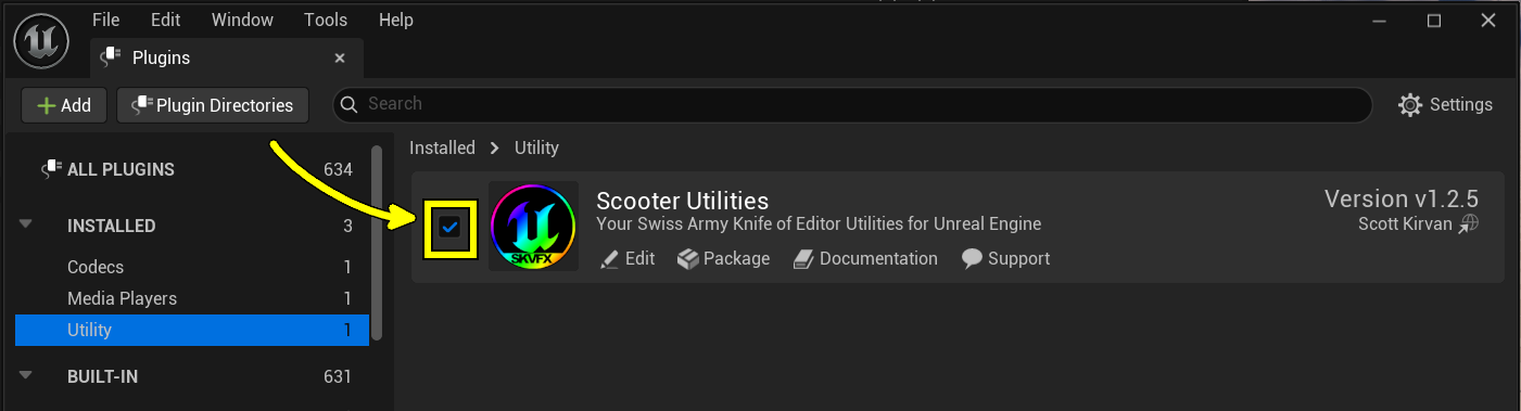 Plugin Enable Screenshot